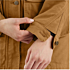 Loose fit weathered duck coat