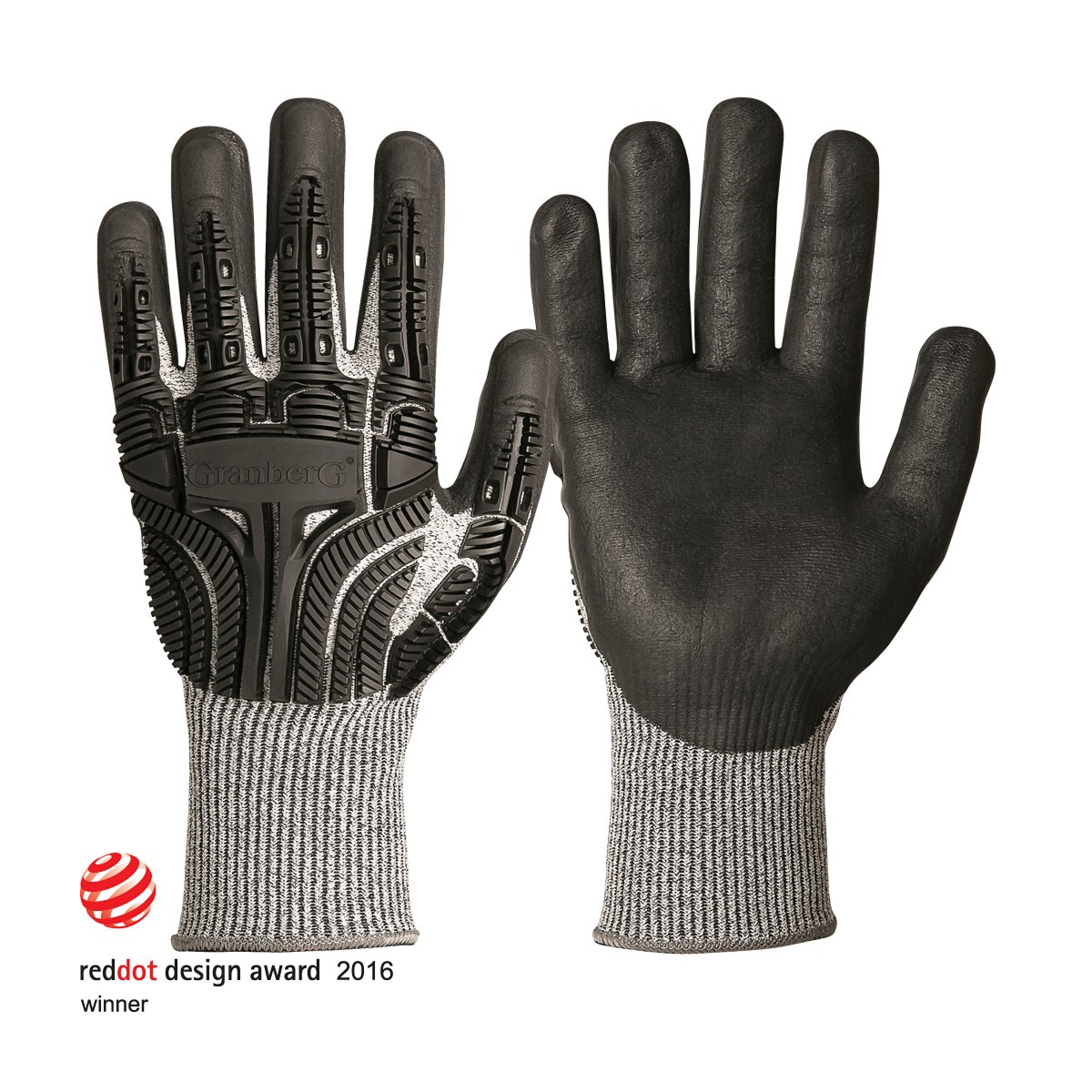 Cut Resistant Gloves with Impact Protection, 6 Pair