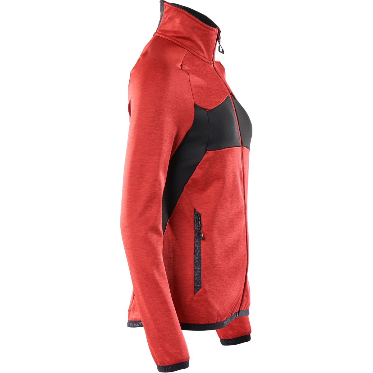 Fleece jumper with zipper