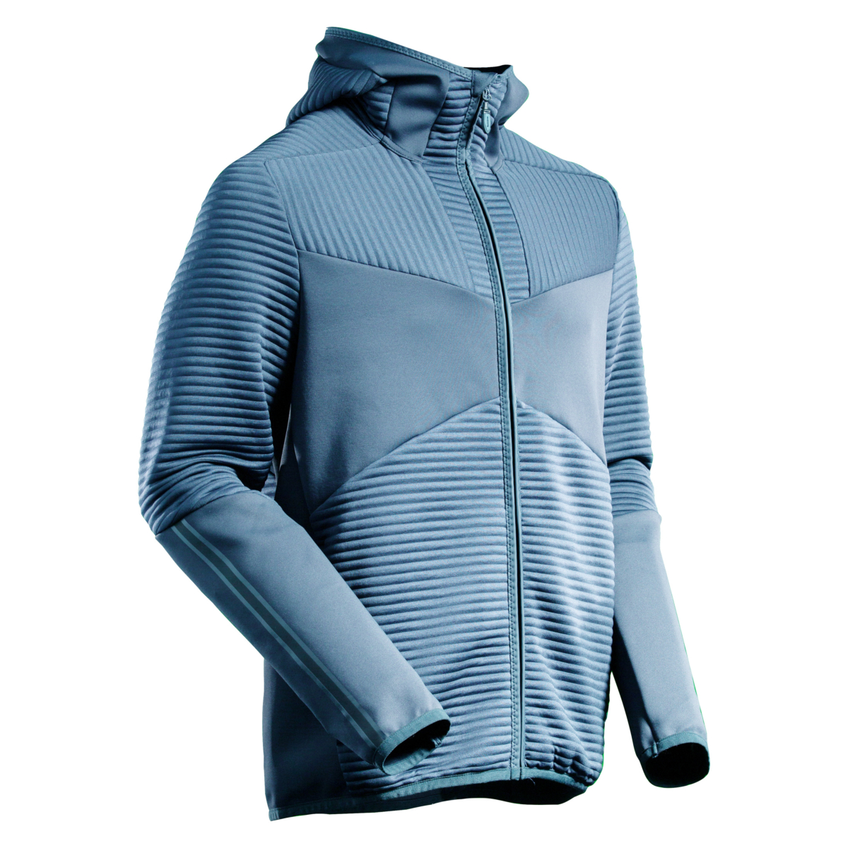 Fleece hoodie with zipper