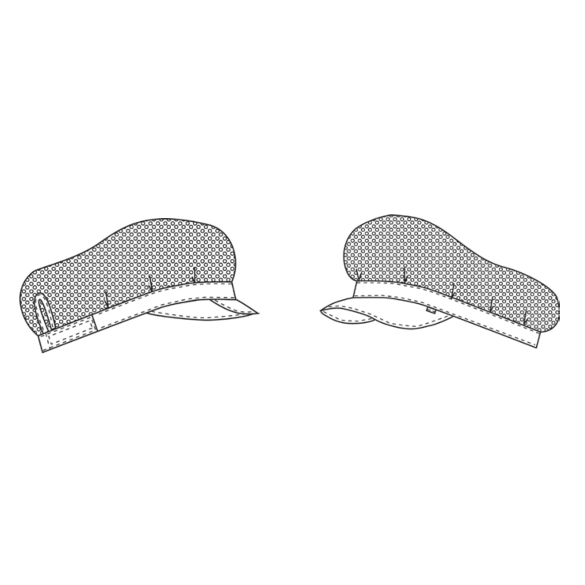 Cap with hairnet