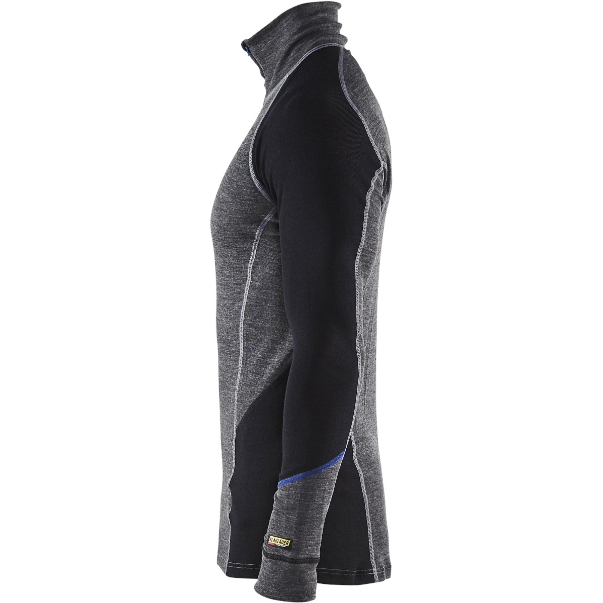 Underwear zip-neck top WARM 100% merino
