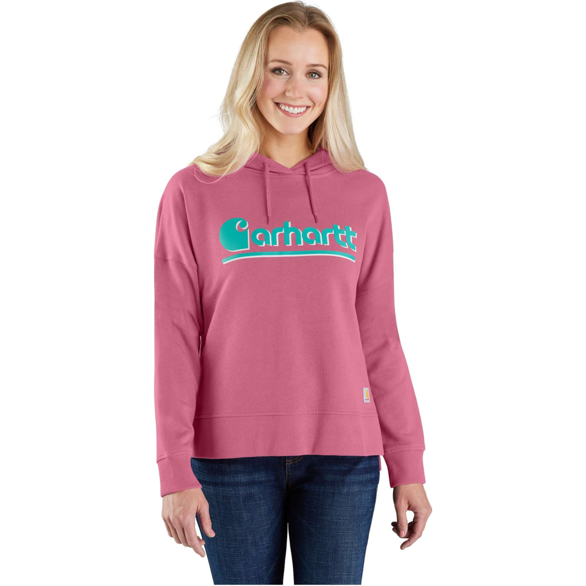 Tencel™ Fiber Series Loose Fit Fall Graphic Hooded Sweatshirt    