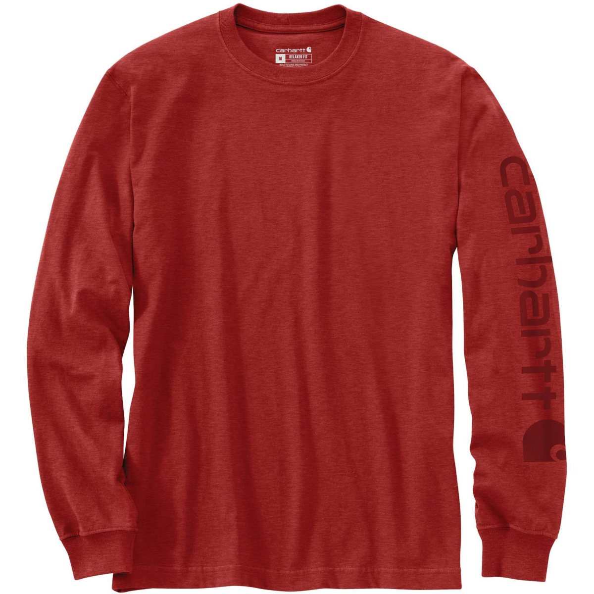 Relaxed fit heavyweight long-sleeve logo sleeve graphic t-shirt