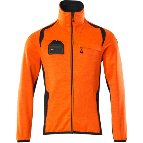 Fleece jumper with zipper