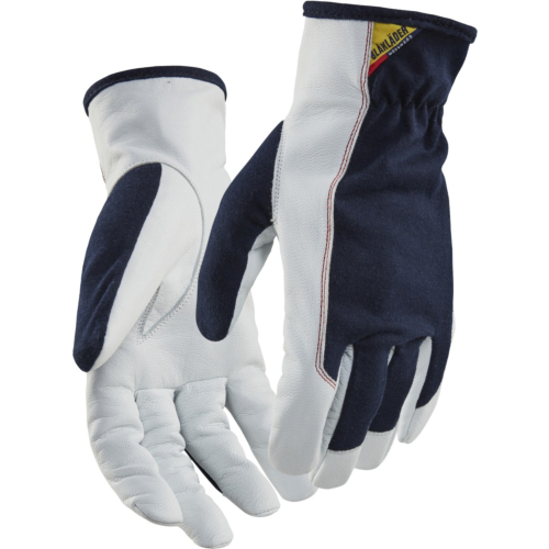 Leather work gloves, 12 pairs